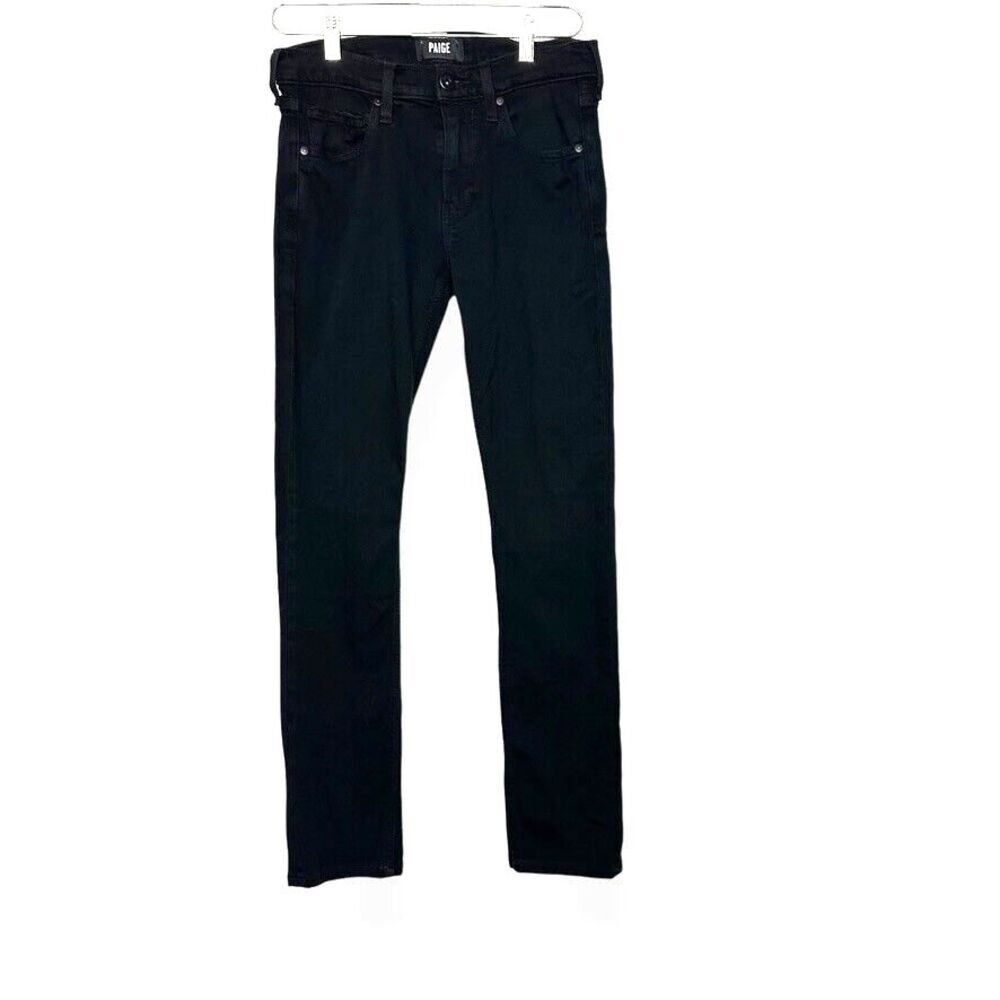 Paige Lennox Jeans Women’s 29‎ Black Minimalist Casual Moto